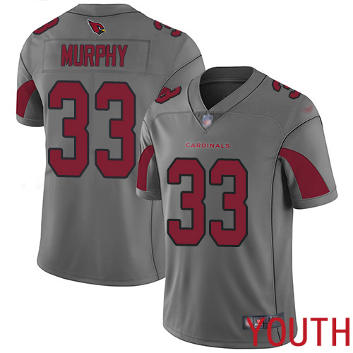 Arizona Cardinals Limited Silver Youth Byron Murphy Jersey NFL Football #33 Inverted Legend